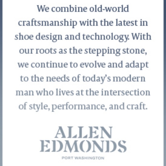 Allen Edmonds. The Finest Hand Made American Shoes - Picture 7 of 8